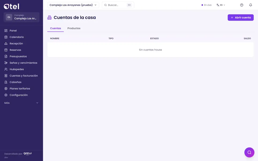 Cuentas de la casa